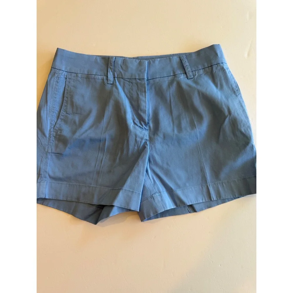 J.Crew Chino Shorts Light‎ Blue Size 00 Cotton Stretch 4 Inch Inseam